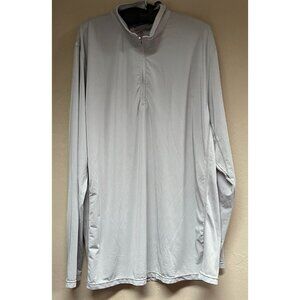 SanSoleil UPF 50+ Mock 1/4 Zip Long Sleeve Shirt Men's XL Stretch Lightweight